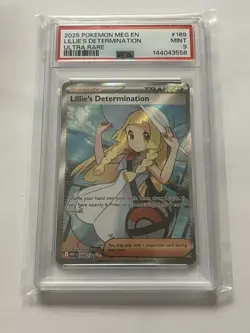 2025 Pokemon Meg En-Mega Evolution Lillie'S Determination 9 PSA - Image 1