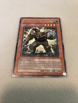 Yugioh! Rockstone Warrior DP09-EN006 Unlimited Rare LP - Image 1