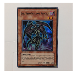 Evil Hero Infernal Prodigy DP06-EN008 Super Rare Jaden Yuki 3 1st Ed Yu-Gi-Oh - Image 1