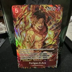 Bandai One Piece Card Game Portgas.D.Ace ST15-005 Holo Special 6000 Cost 5 - Image 1