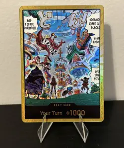 Bandai One Piece Card Game Gold Egghead Don!! Alt Art - Image 1