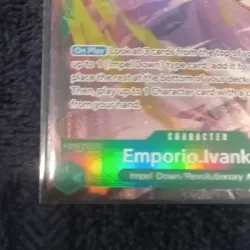 Bandai One Piece Emporio Ivankov OP02-051 OP02 Super Rare Alt Art Foil English - Image 4
