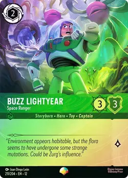 Cold Foil Epic BUZZ LIGHTYEAR SPACE RANGER 1x Rare Disney Lorcana NM - Image 1