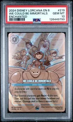 Disney Lorcana - We Could Be Immortals Enchanted - Azurite Sea - PSA 10 - Image 3