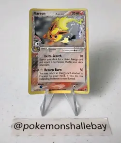 Flareon 5/113 - EX Delta Species *DMG* Reverse Holo Rare Pokemon Card - Image 1