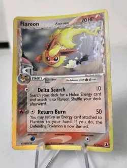 Flareon 5/113 - EX Delta Species *DMG* Reverse Holo Rare Pokemon Card - Image 2