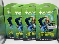 2026 Magic the Gathering Secrets of Strixhaven Play Booster Packs - Lot of 4 - Image 1