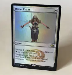 MTG Orim's Chant - Foil - MH3 NM - Image 1