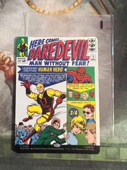 Daredevil, Man Without Fear (0398) - Foil - Borderless #1 Marvel Super Heroes - Image 1