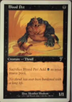Blood Pet - 7th Edition: #121, Magic: The Gathering Nm R44 - Image 1