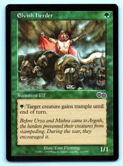MTG Elvish Herder Normal C Urza's Saga (USG) 247 NM Magic - Image 1