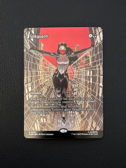 MTG Silkguard Borderless Foil NM #37 Marvel Rare Magic the Gathering - Image 1