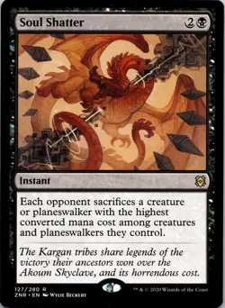 Soul Shatter 127 Rare Zendikar Rising MTG Near Mint - Image 1