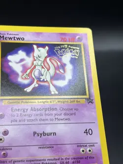 Mewtwo 3/53 Movie Promo Pokemon Card WOTC Common TCG Kids WB NM ZU1 - Image 2