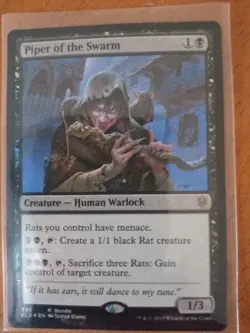 Piper Of The Swarm FOIL Magic The Gathering Rare Throne Of Eldraine 392 MTG Rats - Image 1