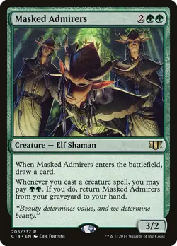 Masked Admirers 206 Rare Commander 2014 C14 MTG - Image 1