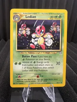 Ledian 39/111 - Neo Genesis Unlimited Edition - WOTC Pokemon LP - Image 1