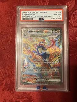 2024 Pokemon TWM en Greninja EX Special Illustration Rare PSA 10 - Image 1