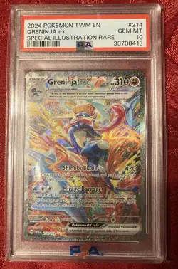 2024 Pokemon TWM en Greninja EX Special Illustration Rare PSA 10 - Image 2