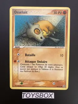 Carte Pokemon Osselait 60/112 / Bloc EX Rouge Feu Vert Feuille / TBE FR - Image 2