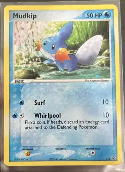 Pokemon - Mudkip 018 Holo Foil Black Star Promo MP - Image 1
