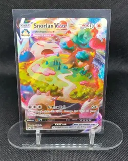 Pokemon TCG Snorlax Vmax Sword & Shield 142/202 Holo Ultra Rare - Image 1