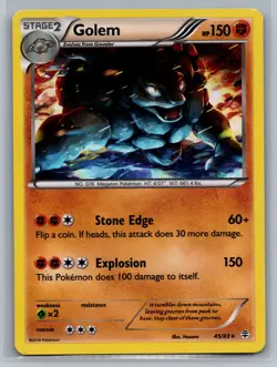 Golem Generations #45/83 Holo Rare Pokemon Card - Image 1