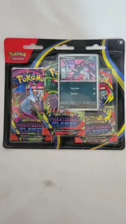 Pokemon TCG Phantasmal Flames 3-Pack Blister with Sneasel Promo Card - Image 1