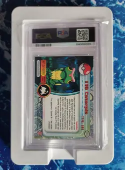 1999 Topps Pokemon TV CATERPIE #10 PSA 8 - Image 2