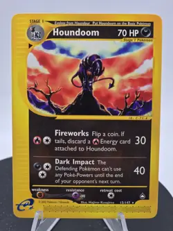 Houndoom 15/147 Aquapolis Non-Holo Card - Image 1