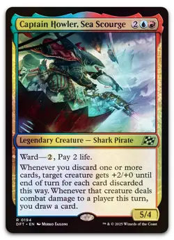 Captain Howler, Sea Scourge #194 (Foil) (NM) Aetherdrift DFT Magic MTG - Image 1