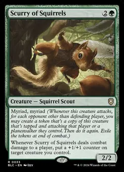 MTG ~ Scurry of Squirrels ~ Bloomburrow Commander ~ Near Mint - Image 1