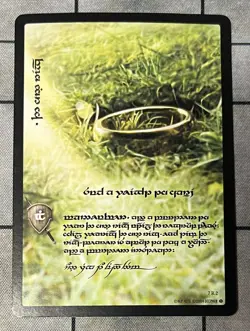 THE ONE RING SUCH A WEIGHT TO CARRY 7R2 Tengwar Elven Decipher Lord of the Rings - Image 1