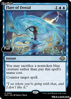 Flare of Denial EN [MH3 - 62] - NM [Foil] TCG MTG - Image 1