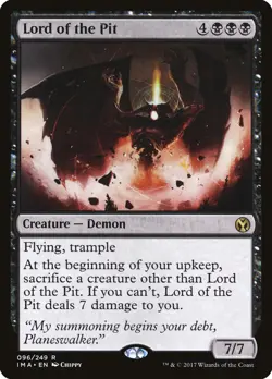 Lord of the Pit 96 Rare Iconic Masters IMA MTG - Image 1