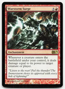 Warstorm Surge 160 Rare Magic 2012 (M12) Magic: The Gathering Lightly Played - Image 1