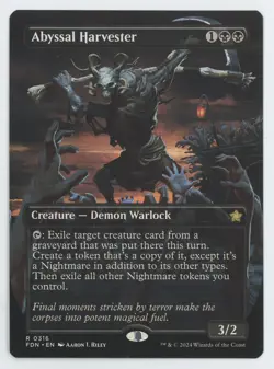 MTG Foundations Abyssal Harvester (Borderless) #316 Rare - Image 1