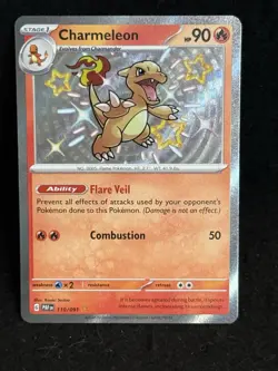 Pokemon Charmeleon Baby Shiny Rare Holo 2024 Paldean Fates #110/091 - Image 1