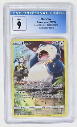 Snorlax TG10/TG30 CGC 9 (2022) Pokemon Sword & Sheild: Lost Origin Old CGC - Image 1