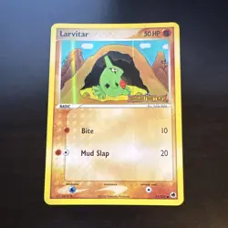 2006 Pokemon EX Dragon Frontiers Larvitar 51/101 Reverse Holo LP Stamped - Image 1