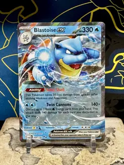 Blastoise ex 030/142 Double Rare SV07: Stellar Crown NM Pokemon - Image 1