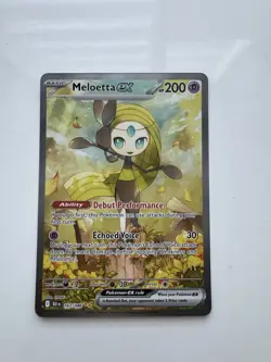 Pokemon TCG Meloetta ex 167/086 Sv: Black Bolt SIR Holo 200 HP EN - Image 1