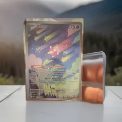 Pokemon Minior Illustration Rare Holo SV04 Paradox Rift 201/182 EN 70 HP - Image 1