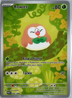 ROWLET PERFECT ORDER 090/088 ILLUSTRATION RARE NM/M HOLO - Image 1
