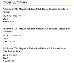 Pokemon TCG: Mega Evolution-Pitch Black Booster Bundle (6 Packs) PRE SALE - Image 2
