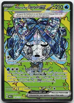 Wellspring Mask Ogerpon ex - 152/131 Prismatic Evolutions Pokemon NM - Image 1