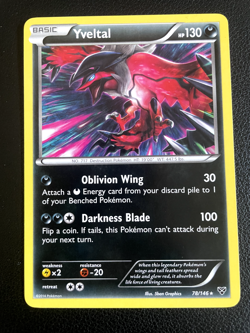 Pokemon TCG - Yveltal 78/146 XY - non holo rare - Near Mint - Image 1