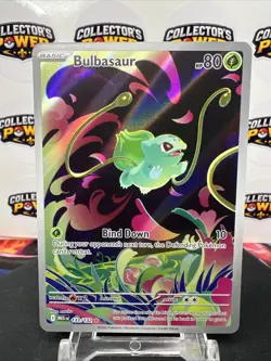 Pokemon TCG Bulbasaur 133/132 Ilustration Rare Holo Mega Evolution NM - Image 1