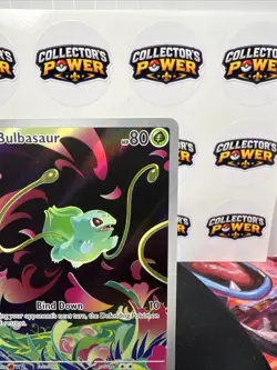 Pokemon TCG Bulbasaur 133/132 Ilustration Rare Holo Mega Evolution NM - Image 5