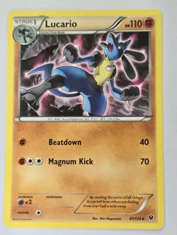 Pokemon - Lucario - 47/124 - Fates Collide - Rare - NM/M - Image 1